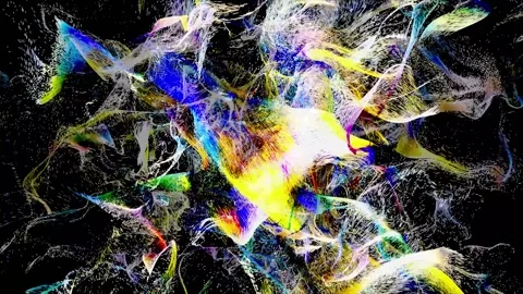 Abstract and colorful microscopic particles 스톡 동영상 157756870