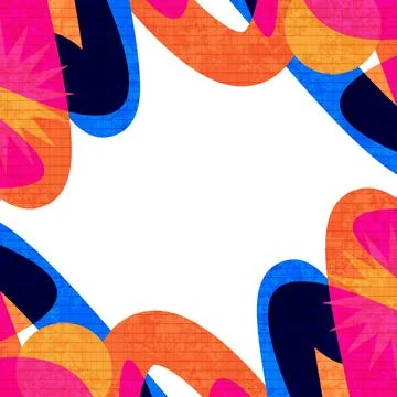 Abstract and Creative Background with Colorful Retro Elements Stock Illustration