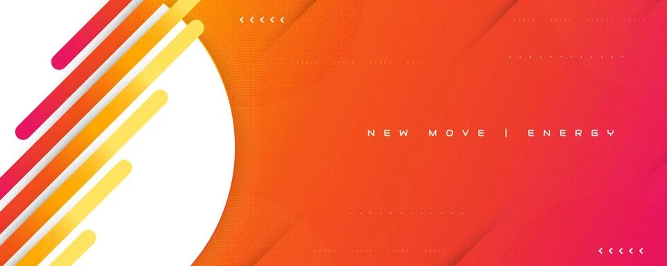 Abstract and Creative Orange Gradient Background with Modern Technology Ilustración de archivo