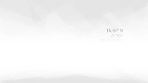 Abstract and elegant geometric white and gray color low polygonal shape Stock Illustration