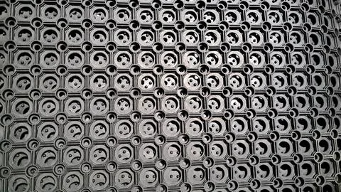An abstract and embossed surface made of plastic for the background Stock Photos