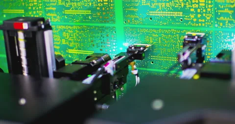 Abstract and energetic cybernetic visual images of the video. Stock Footage 337166867