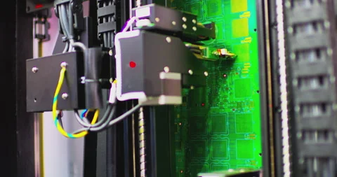 Abstract and energetic cybernetic visual images of the video. Stock Footage 337167530
