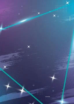 Abstract and geometric triangle figure violet background Stock Illustration