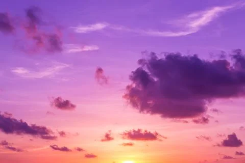 Abstract and pattern of cloud sky, Velvet violet, Velvet Purple, Trend colo.. Stock Photos