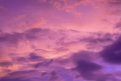 Abstract and pattern of cloud sky, Velvet violet, Velvet Purple, Trend colo.. Stock Photos