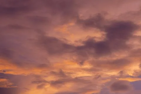 Abstract and pattern of cloud sky Calming coral, Orange, Trend color of the.. Stock Photos