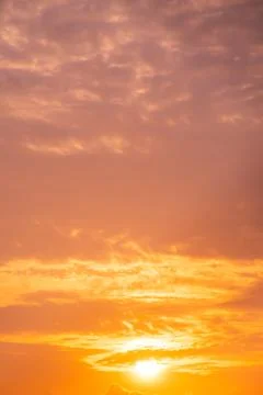 Abstract and pattern of cloud sky Calming coral, Orange, Trend color of the.. Stock Photos