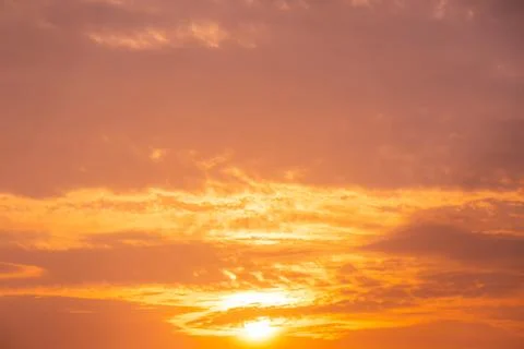 Abstract and pattern of cloud sky Calming coral, Orange, Trend color of the.. Foto stock