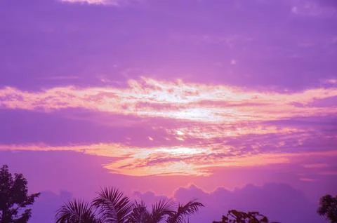 Abstract and pattern of cloud sky, Velvet violet, Velvet Purple, Trend colo.. Foto stock