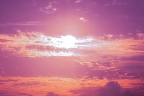 Abstract and pattern of cloud sky, Velvet violet, Velvet Purple, Trend colo.. Stock Photos