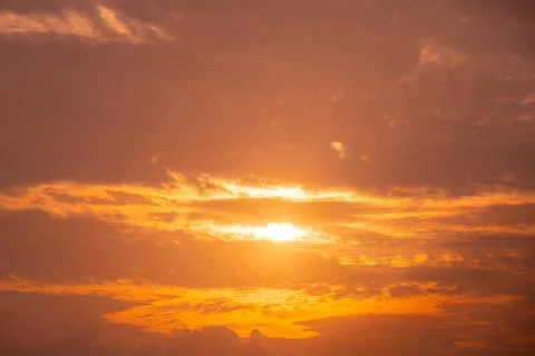 Abstract and pattern of cloud sky Calming coral, Orange, Trend color of the.. Stock-Fotos