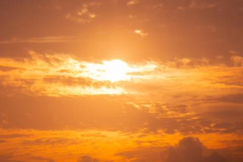 Abstract and pattern of cloud sky Calming coral, Orange, Trend color of the.. Stock Photos