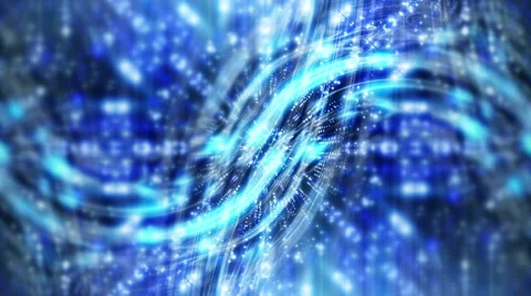 Abstract and Psychedelic Blue Black Motion Background HD Stock Footage 60360772