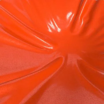 Abstract and shiny red luxury silk cloth in shape of liquid wave with folds Stock Illustration