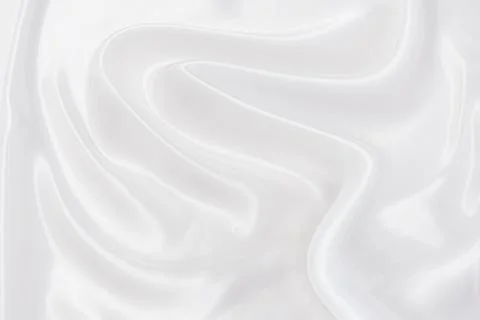 Abstract and soft focus wave of white fabric background, white texture and de Stock Photos