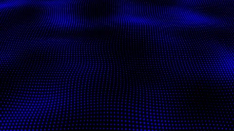 Abstract and technology blue dots wave background. Dot pattern with halfton.. Stock Footage 291936289