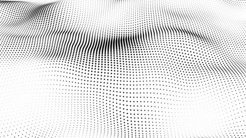 Abstract and technology dots wave background. Dot pattern with halftone eff.. Video stock 253248413
