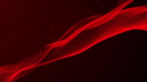 Abstract and technology red dot-wave background. Dot pattern with halftone .. Stock Footage 296477680