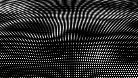 Abstract and technology white dots wave background. Dot pattern with halfto.. Stock Footage 291936655