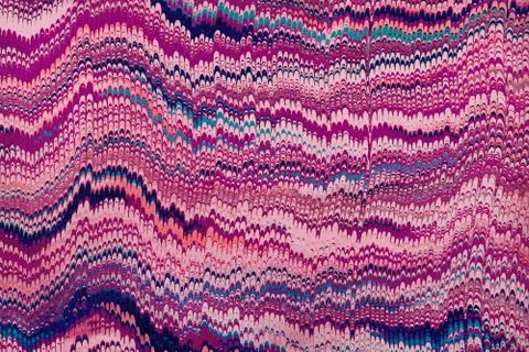 Abstract and zig-zag patterned colorful illustration Illustrazione stock