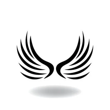 Abstract Angel Wings Stock Illustration