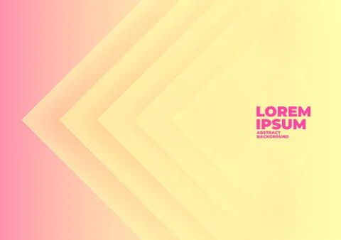 Abstract angle arrow overlap yellow background with space for text and messag Stock Illustration