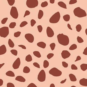 Abstract animal fur seamless pattern. Simple wildlife skin wallpaper. Stock Illustration