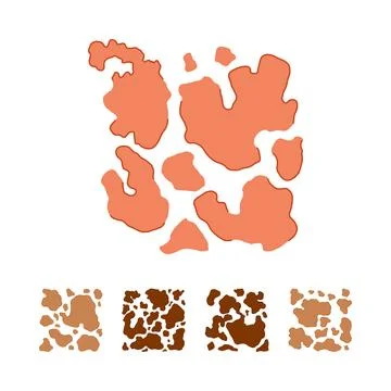 Abstract animal skin spots pattern vector illustration Stockillustratie