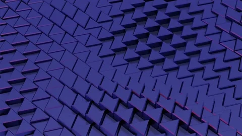 Abstract animated 3d background with very peri violet triangular elements Stock Footage 169510447
