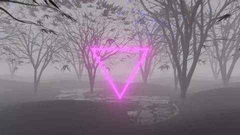 Abstract, animated 3D forest Stock Footage 150933403