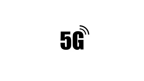 Abstract animated 5G network icon on background Stock Footage 263695782