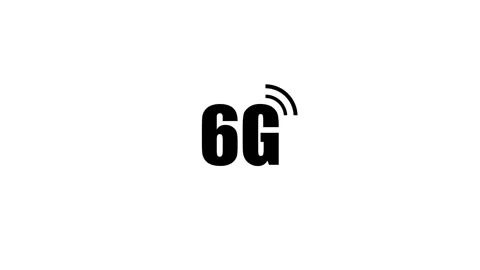 Abstract animated 6G network icon on background Stock Footage 263695789