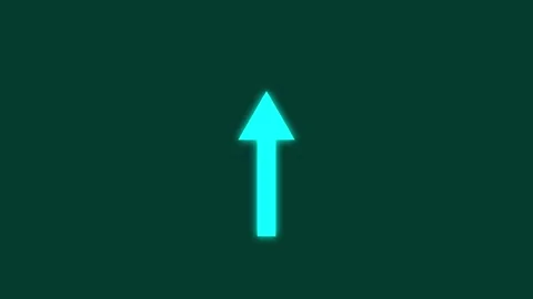 Abstract Animated up arrow pointing icon. Animated arrow pointing up. 動画素材 336249975