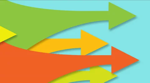 Abstract animated arrow strips. Stock Footage 32850477