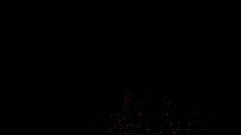 Abstract animated background. 3d rendering. moving orange particles Stock Footage 100160764