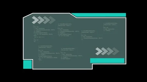 Abstract animated Background with Code Snippets and Geometric Arrows progra.. Stock Footage 337363268
