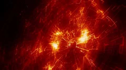 Abstract animated background with electrical pulses Stock Footage 35624993