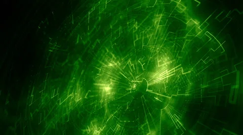 Abstract animated background with electrical pulses Stock Footage 35626724