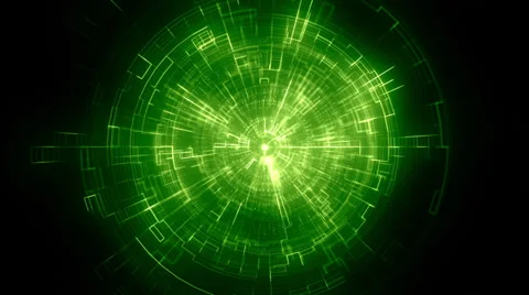 Abstract animated background with electrical pulses Stock Footage 35627735