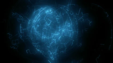 Abstract animated background with electr... | Stock Video | Pond5