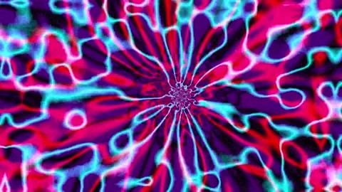 Abstract animated background featuring rotating curved lines Stock Footage 319885088