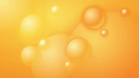 Abstract animated background with floating golden bubbles and soft glowing Stock-Footage 346203151