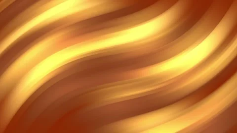Abstract animated background in golden with moving wavy lines. Animated Stock Footage 287028646