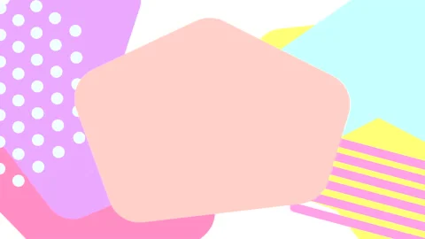 Abstract animated background with graphic geometric elements Stock Footage 138506093
