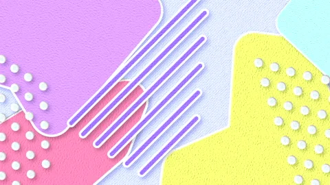Abstract animated background with graphic geometric elements and shapes Stock Footage 138563546