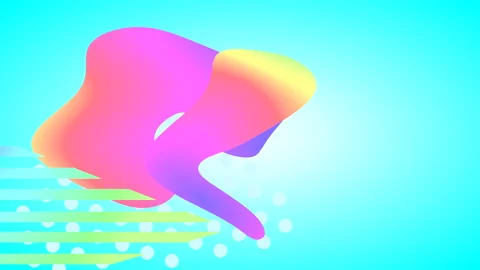 Abstract animated background with graphic geometric elements and shapes Stock Footage 138563973