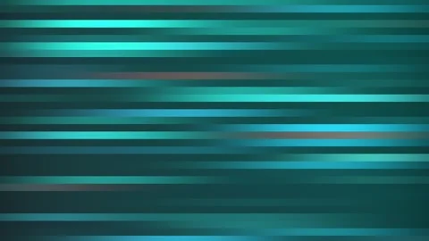 Abstract animated background of horizontal moving cyan and teal light rays, d Stock Footage 321842022