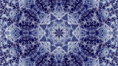 Abstract animated background. kaleidoscope patterns. 3d render Video stock 118327070
