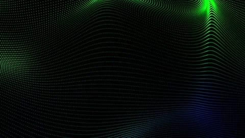Abstract animated background, looping moving lines consisting of points Видео 160072786